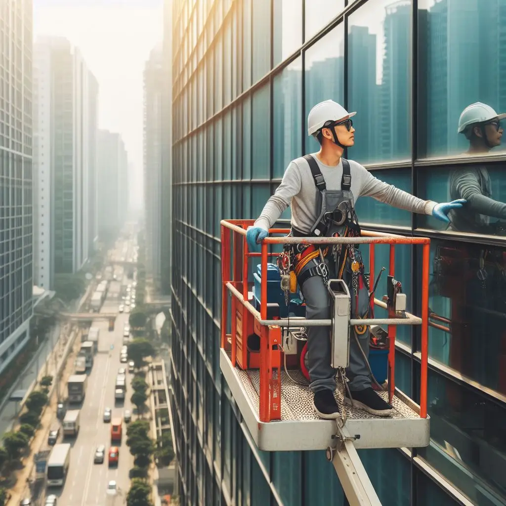 Manlift-usos-mantenimiento-de-edificios Tipos de manlift, usos de mantenimientos para edificios con plataformas elevadoras