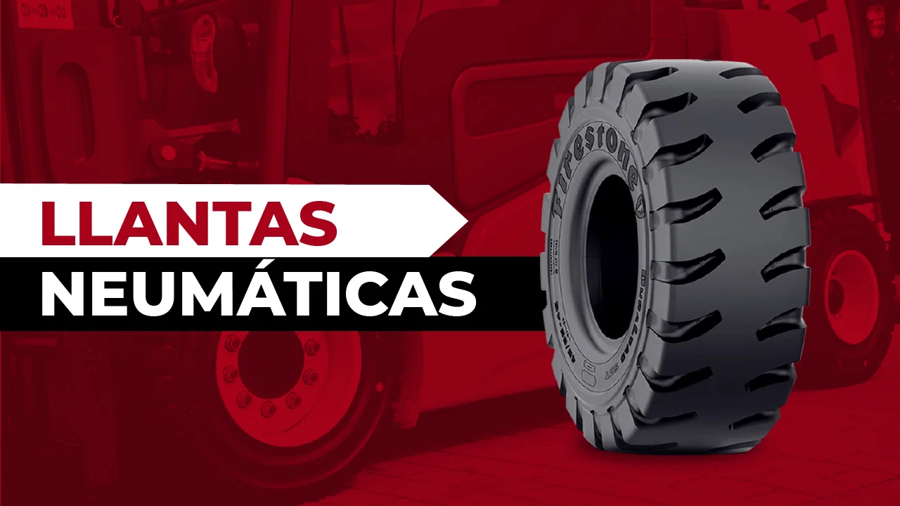 Ruedas neumaticas<br />
Ruedas montacargas