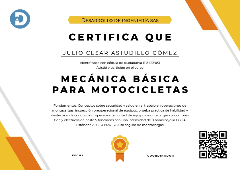 Mecánica-básica-para-motocicletas certificado de montacarguita para méxico