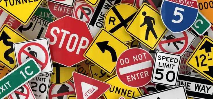 Señales de transito- curso de manejo defensivo